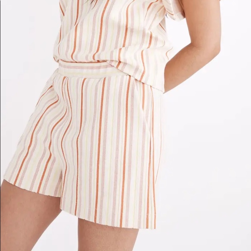 Madewell High Rise Striped Shorts Women’s XXS NEW